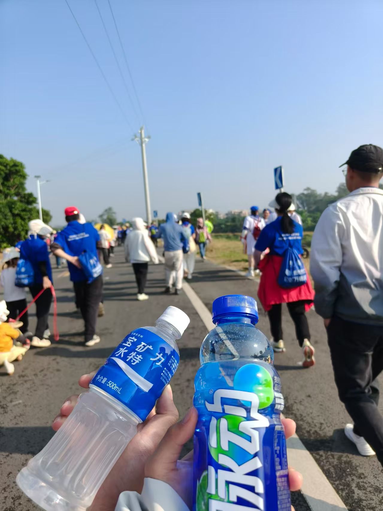 会场领取的饮料